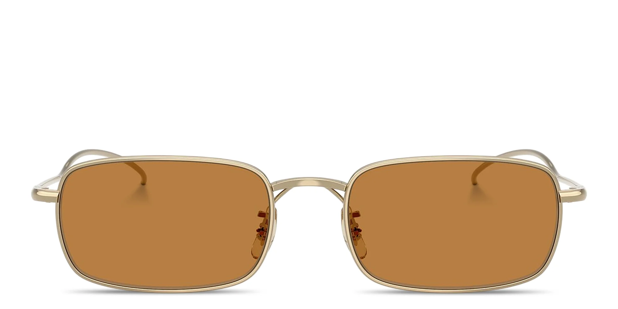Shop OLIVER PEOPLES TK-14 Unisex Rectangle Sunglasses in Gold online.