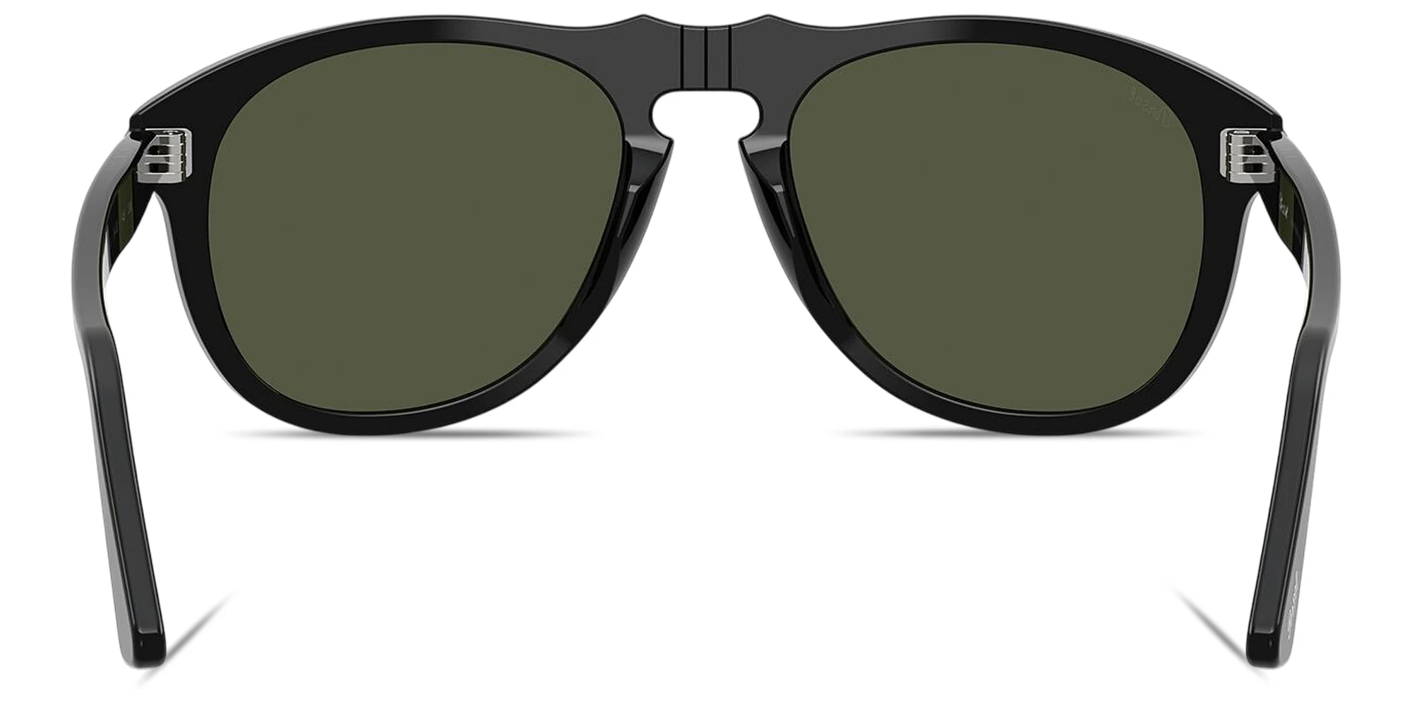 Shop PERSOL Arrow Unisex Pilot Sunglasses in Black online.