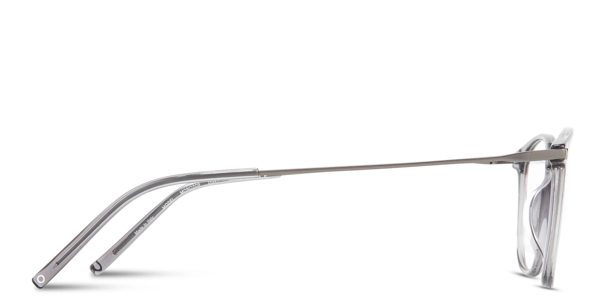 Shop MONOSTROM Panthos Eyeglasses in Transparent Dark Grey online.