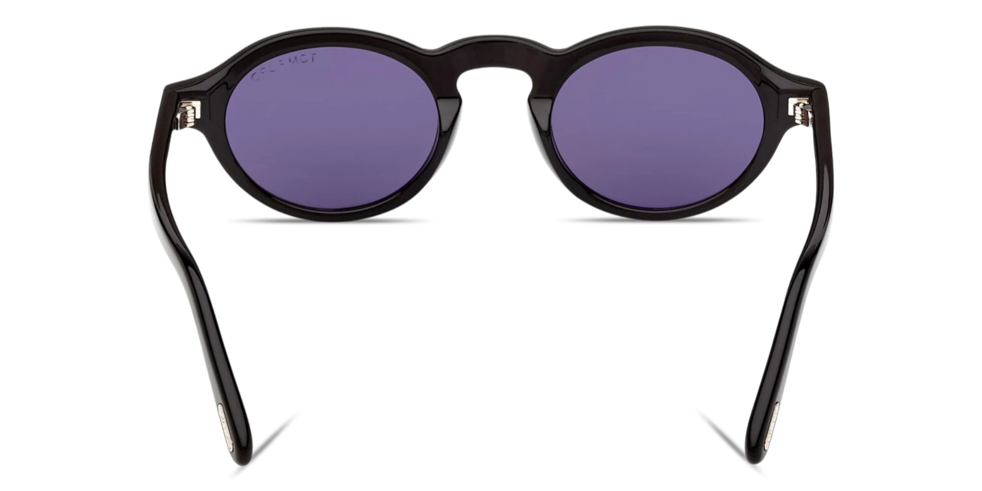 Shop TOM FORD Aristotle Oval Sunglasses in Shiny Black online.