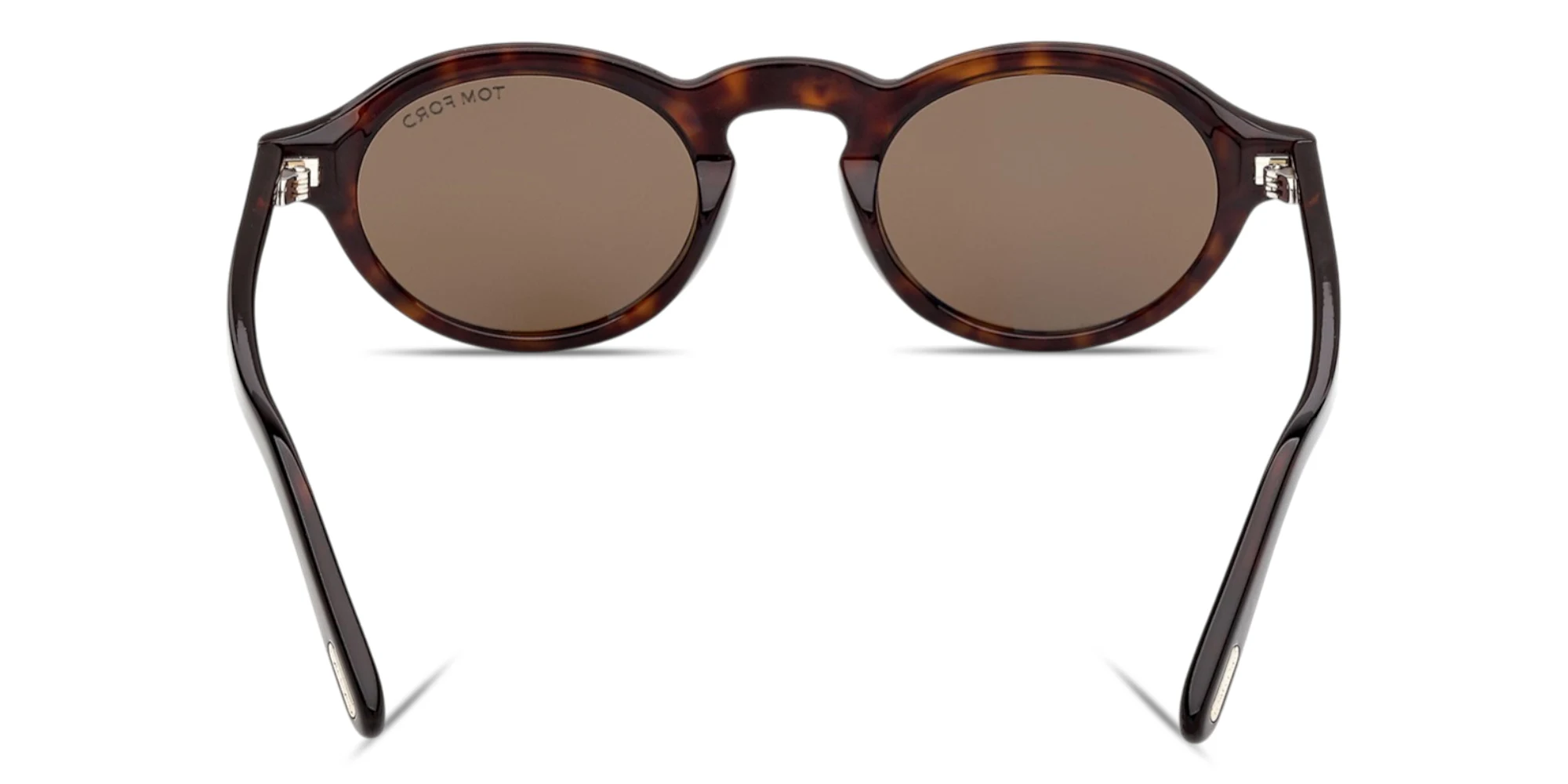 Shop TOM FORD Aristotle Oval Sunglasses in Dark Havana online.