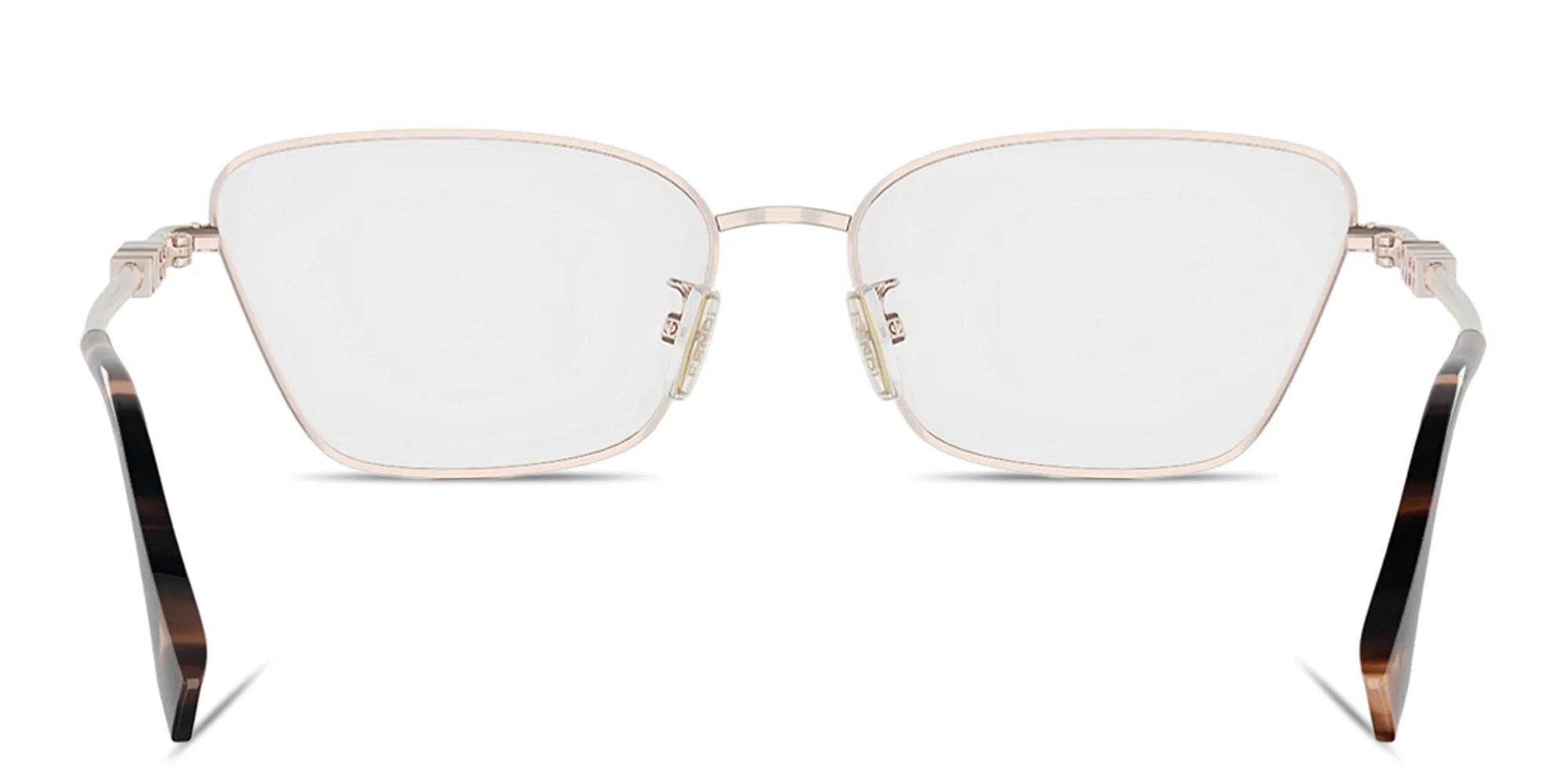Shop FENDI Fendigraphy Cat-Eye Eyeglasses in Rose Gold online.