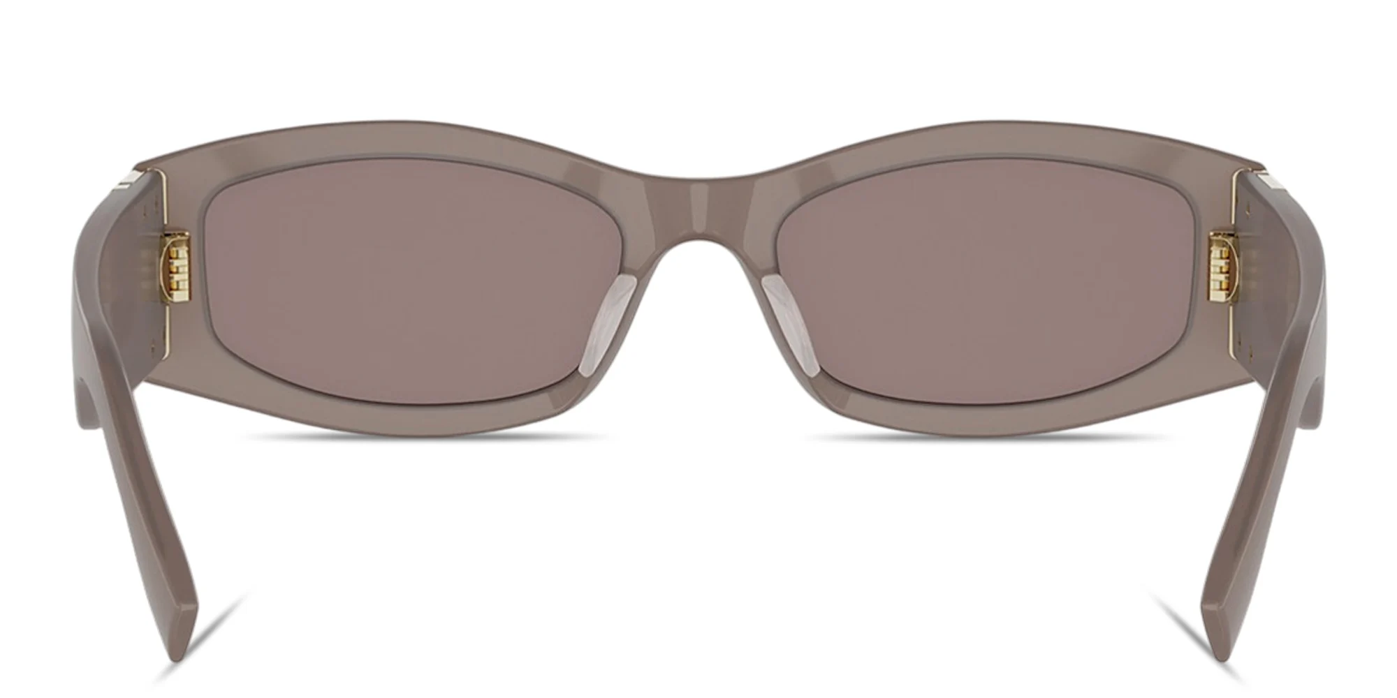 Shop FENDI Forever Fendi Rectangle Sunglasses in Shiny Opaline Brown online.