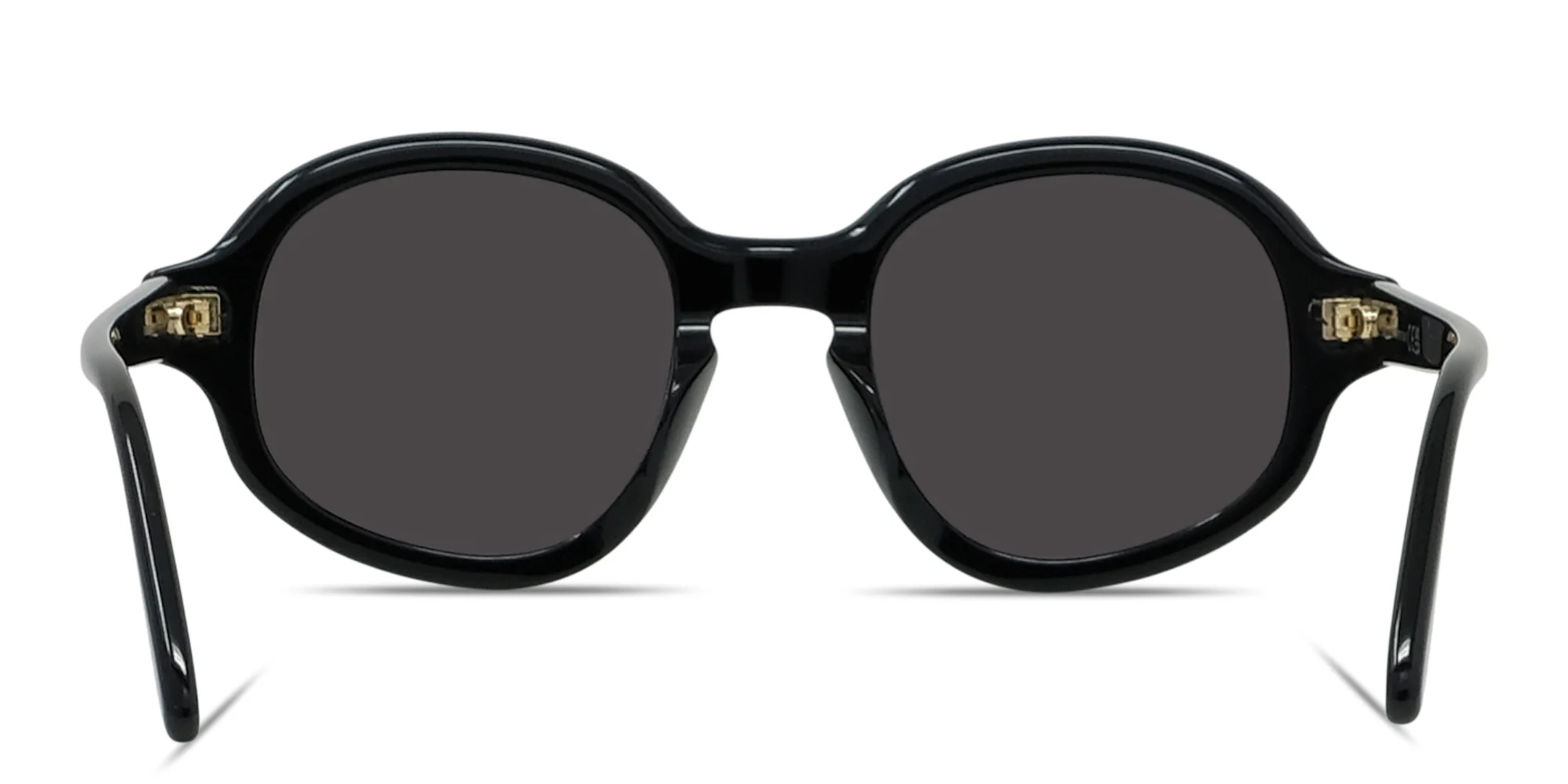Shop LOEWE Slim Round Sunglasses in Black online.