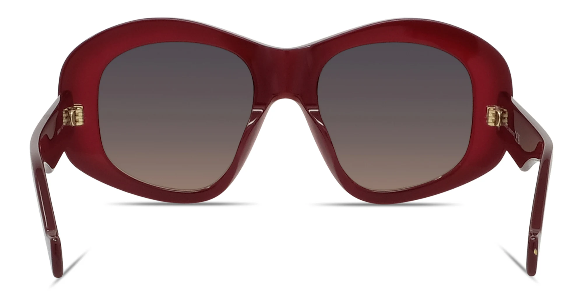 Shop LOEWE Anagram Oversized Irregular Sunglasses in Opaline bordeaux online.