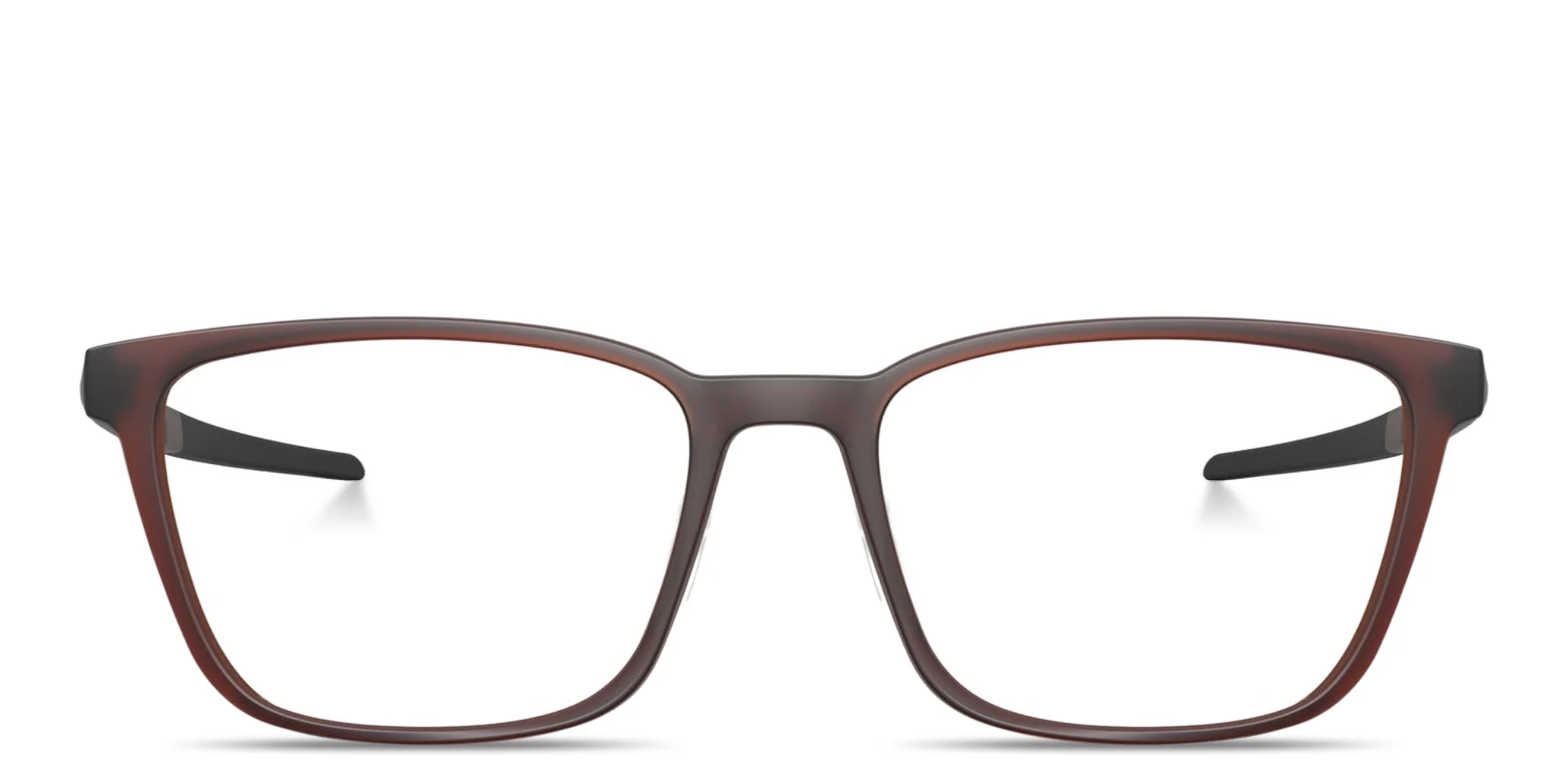 Shop Oakley Thinboard Unisex Wide Rectangle Eyeglasses in Matte Dark Amber online.