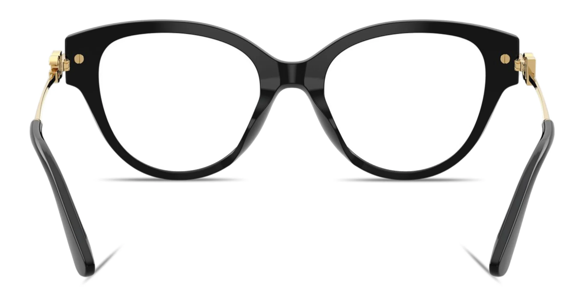 Shop Dolce & Gabbana DG Butterfly Eyeglasses in Black online.