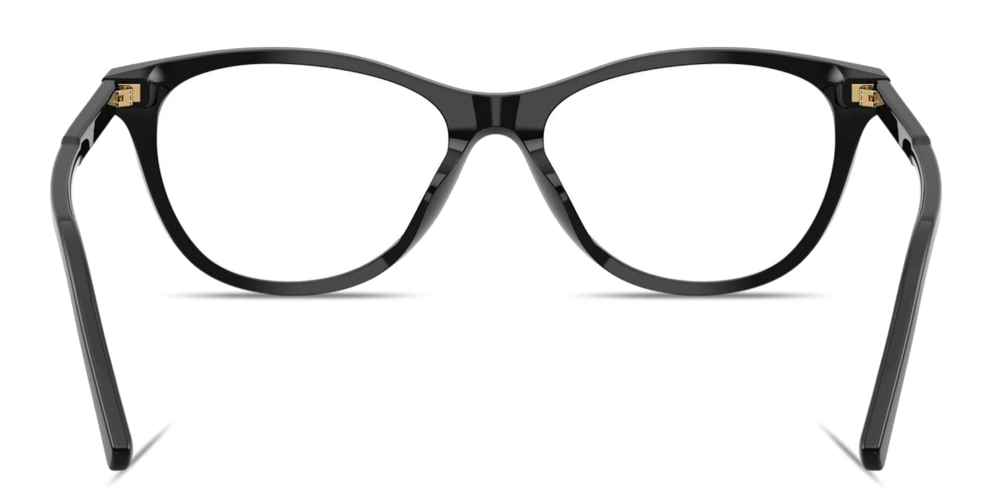 Shop Dolce & Gabbana Logo Signature Wide Cat-Eye Eyeglasses in Black online.