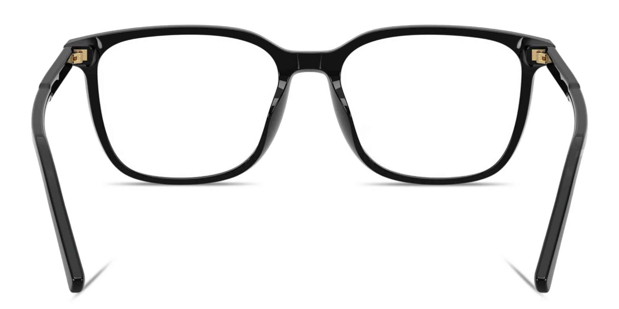 Shop Dolce & Gabbana Logo Signature Square Eyeglasses in Black online.
