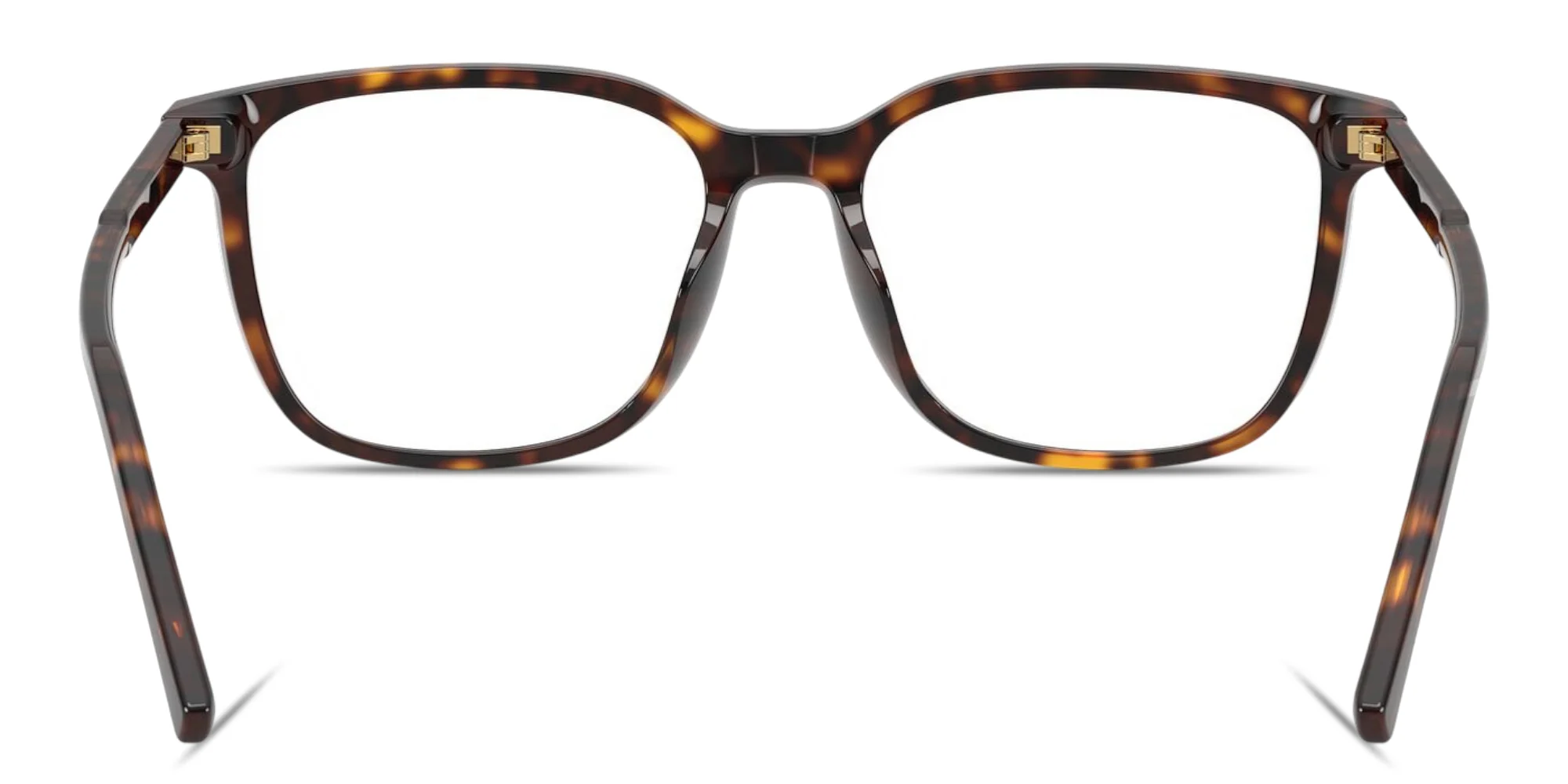 Shop Dolce & Gabbana Logo Signature Square Eyeglasses in Havana online.