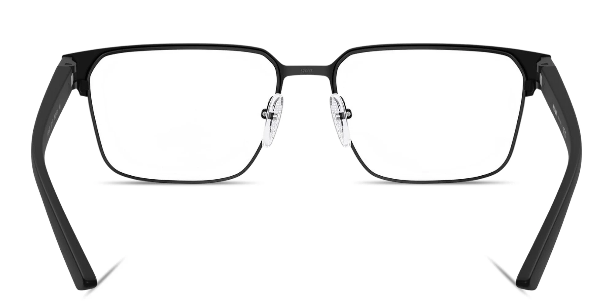 Shop Prada Linea Rossa Logo Signature Wide Square Eyeglasses in Matte Black online.