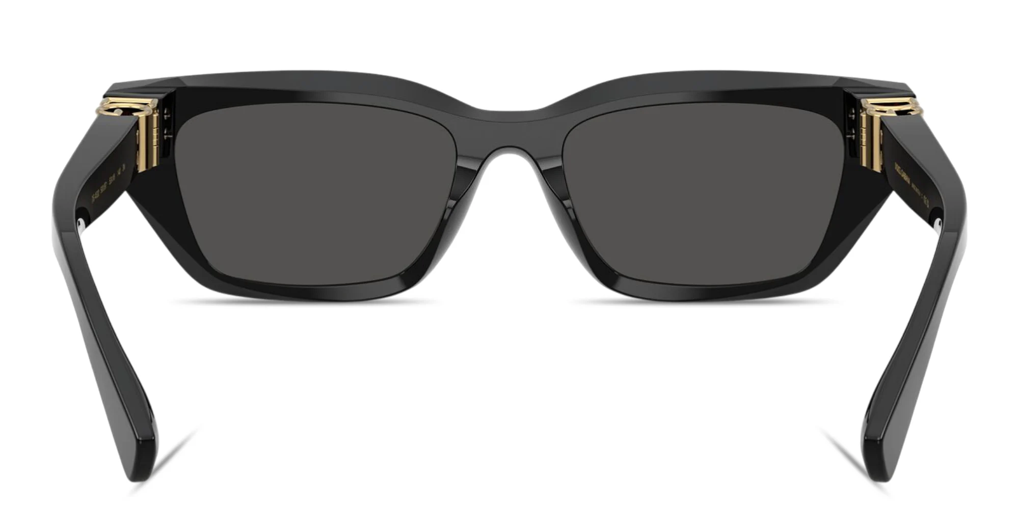 Shop Dolce & Gabbana Logo Signature Cat-Eye Sunglasses in Black online.
