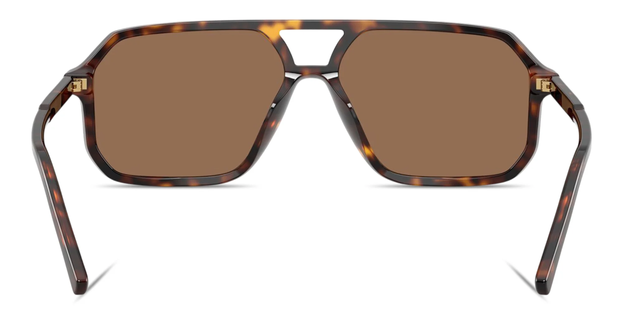 Shop Dolce & Gabbana Logo Signature Unisex Pilot Sunglasses in Havana online.