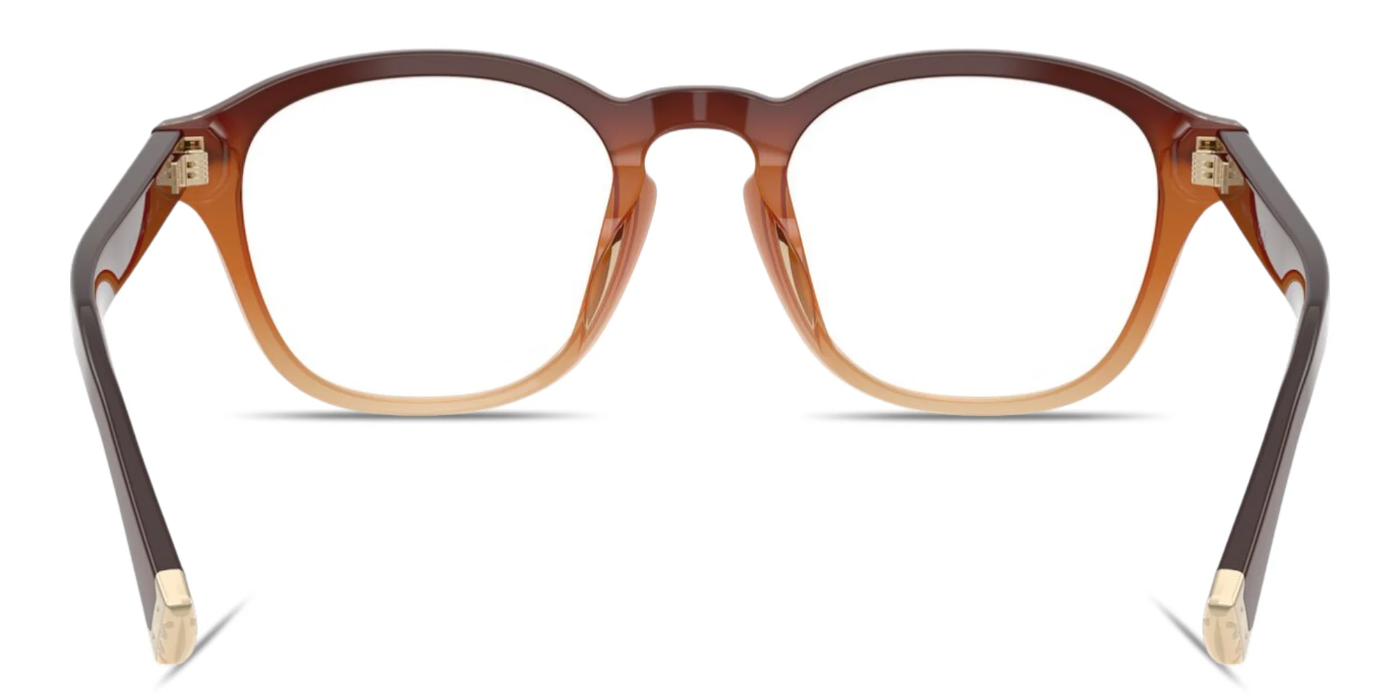 Shop BRUNELLO CUCINELLI Unisex Square Eyeglasses with Blue Light Filter in Cedro online.