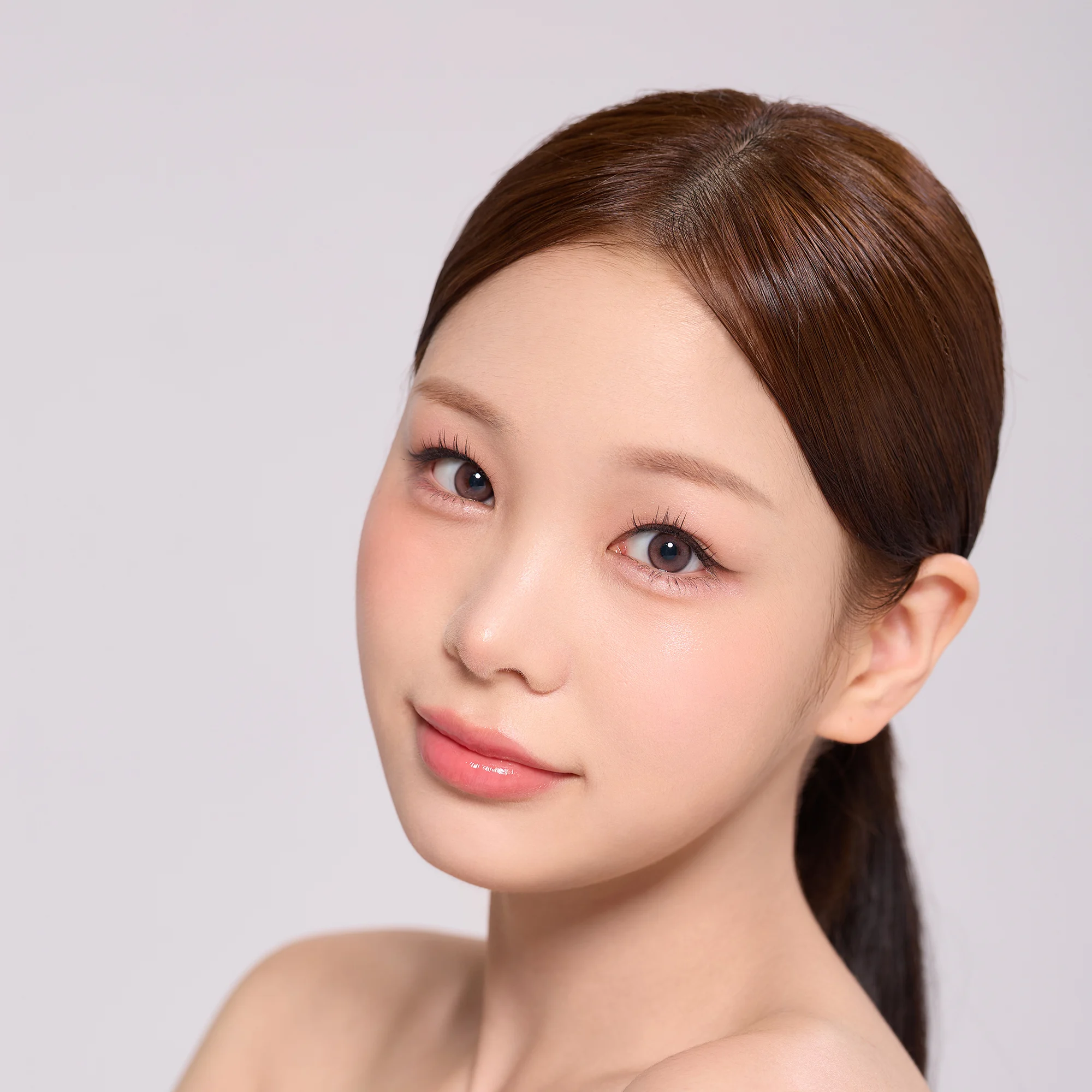 Shop Lensme Korean Style Monthly Colored Contact Lenses - Nude online.