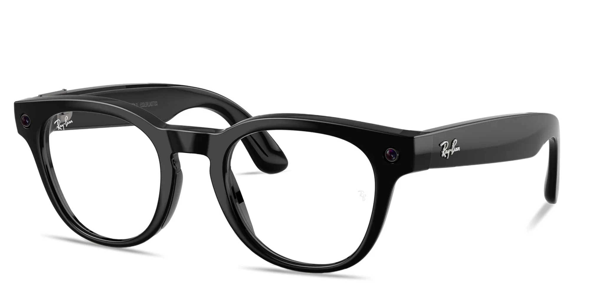 Shop Ray-Ban Meta Scriber Optics Unisex Panthos Eyeglasses in Black online.