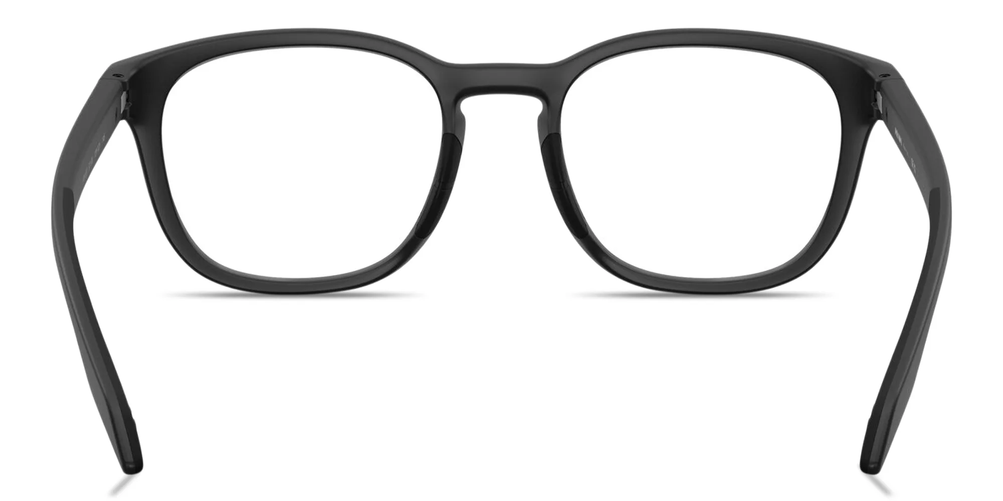 Shop Prada Linea Rossa Logo Lettering Panthos Eyeglasses in Matte Black online.
