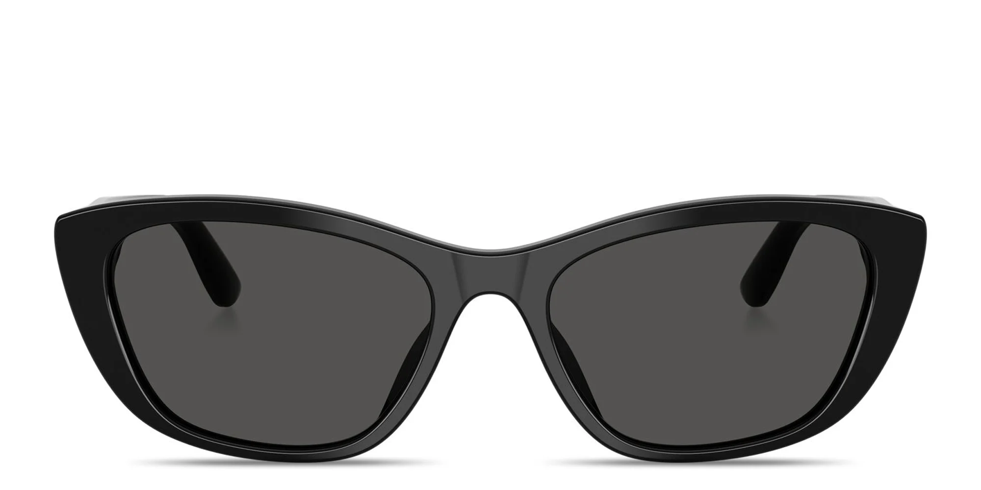 Shop Dolce & Gabbana Logo Lettering Cat-Eye Sunglasses in Black online.