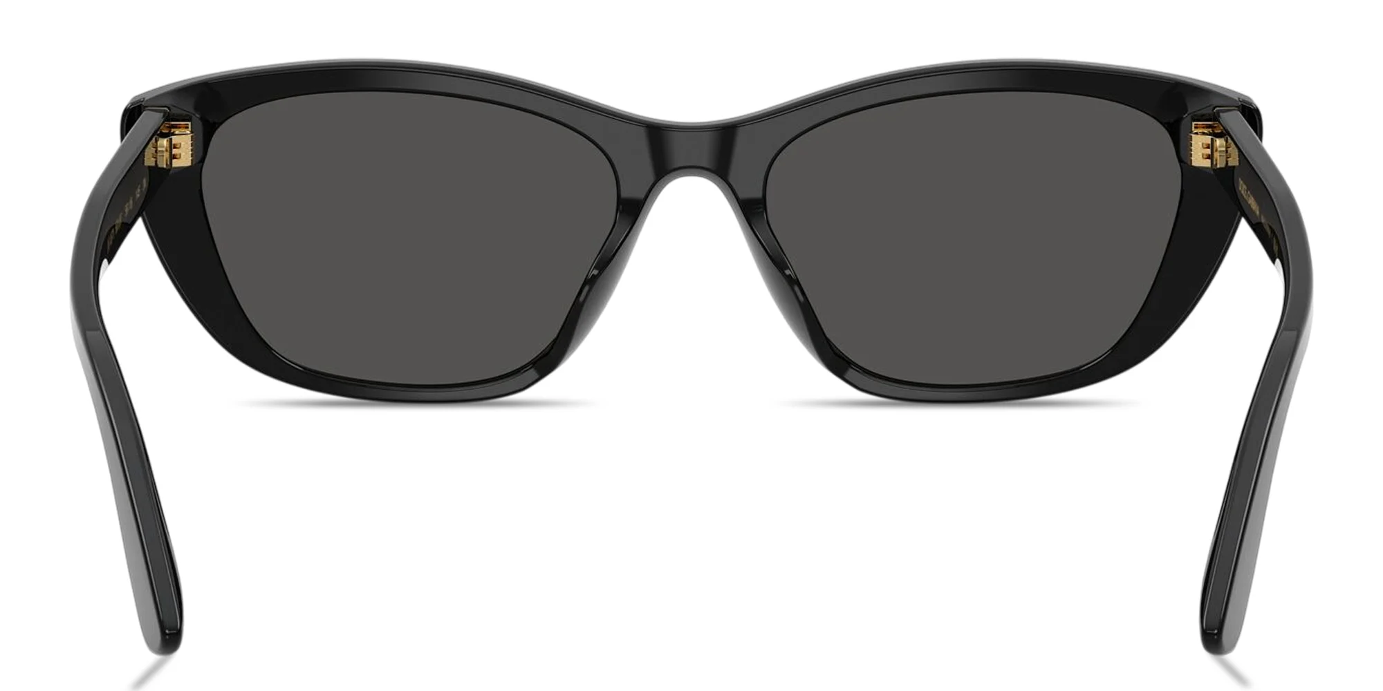 Shop Dolce & Gabbana Logo Lettering Cat-Eye Sunglasses in Black online.