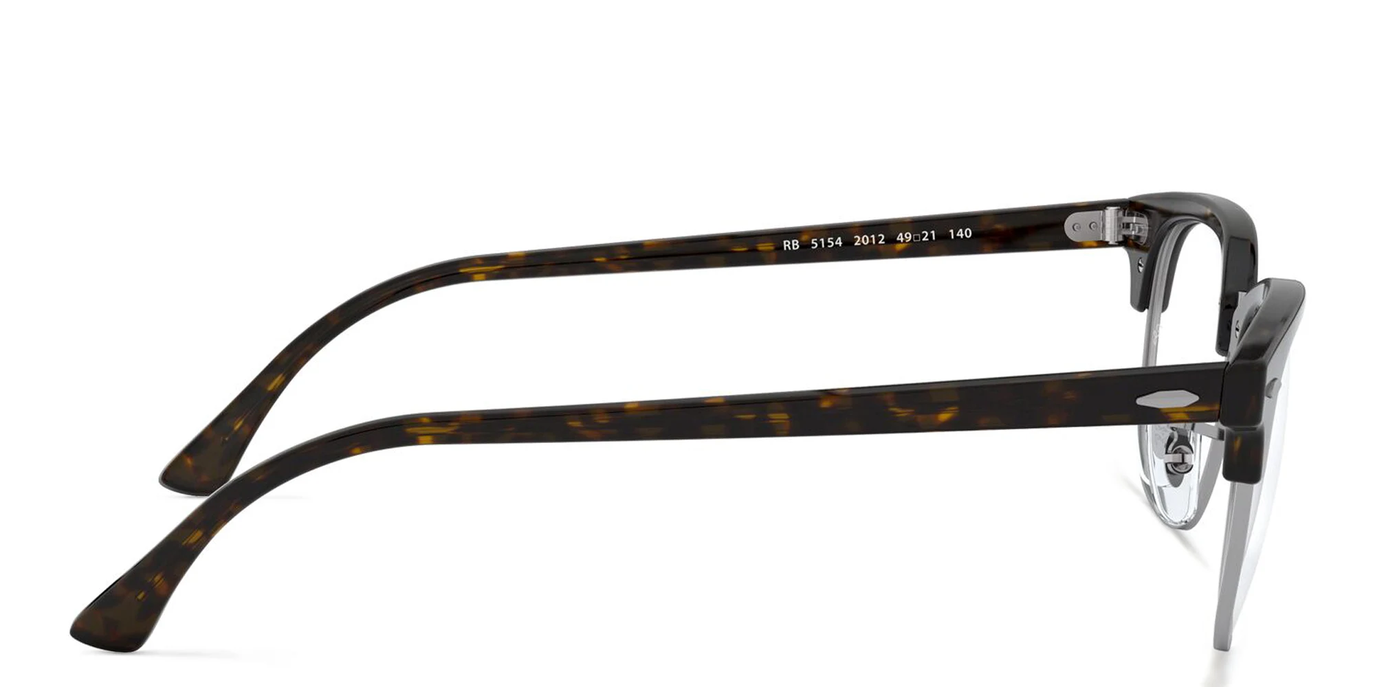 Shop Ray-Ban Clubmaster Optics Square Eyeglasses in Dark Havana online.