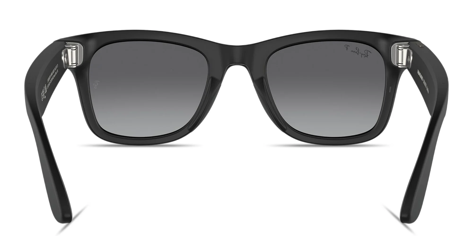 Shop Ray-Ban Meta Wayfarer Unisex Square Sunglasses in Matte Black online.