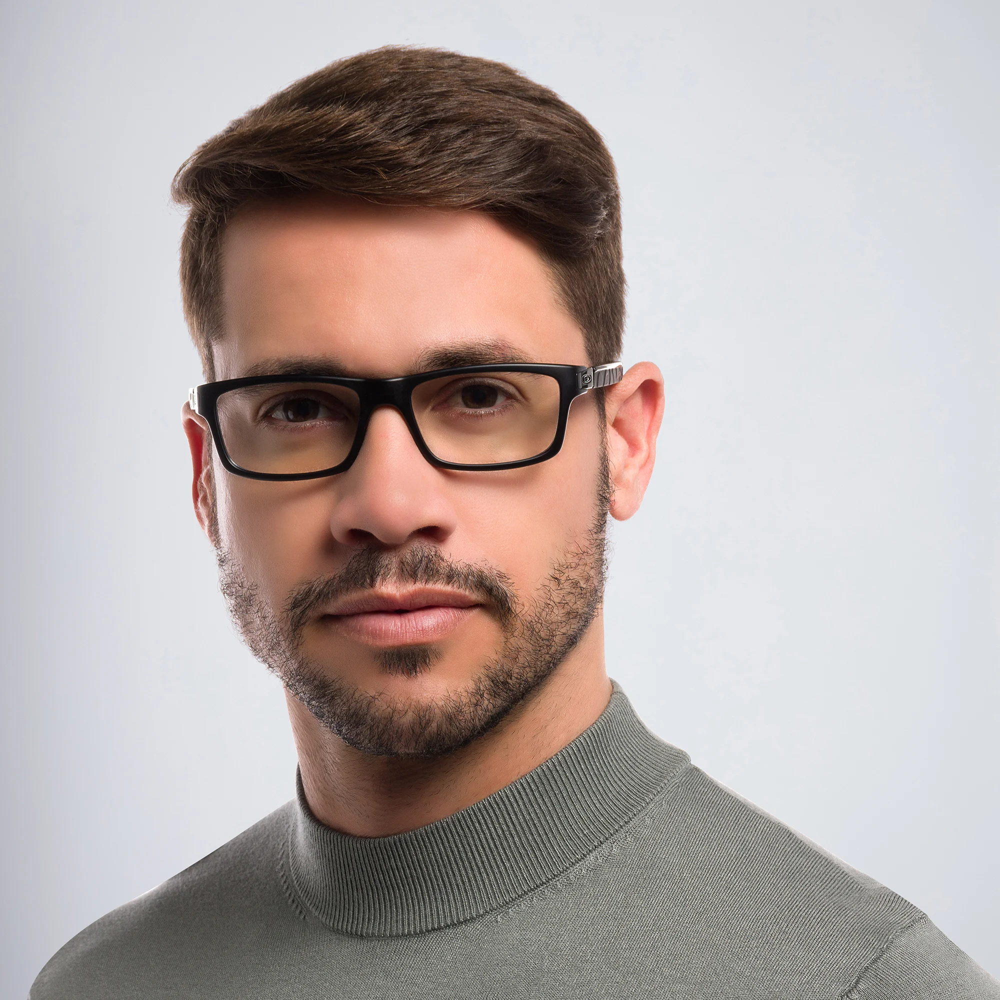 Shop Oakley Currency™ Rectangle Eyeglasses in Satin Black online.