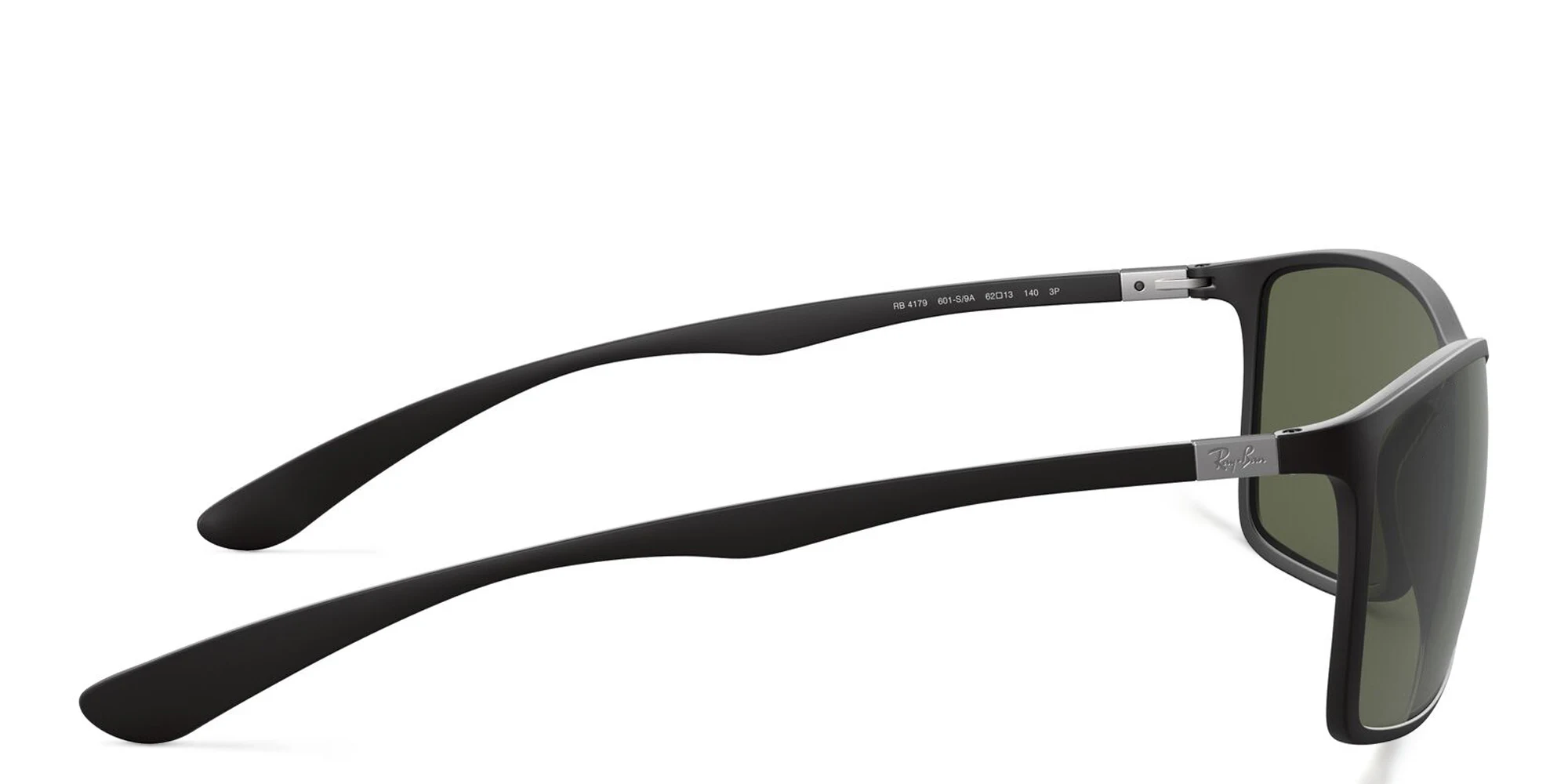 Shop Ray-Ban Liteforce Tech Rectangle Sunglasses in Black online.
