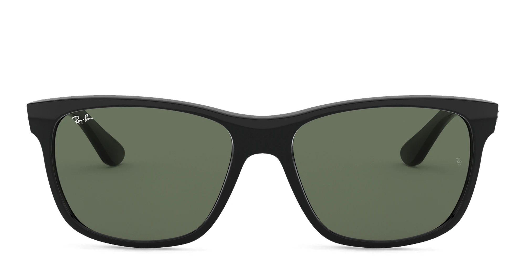 Shop Ray-Ban Square Sunglasses in Black online.
