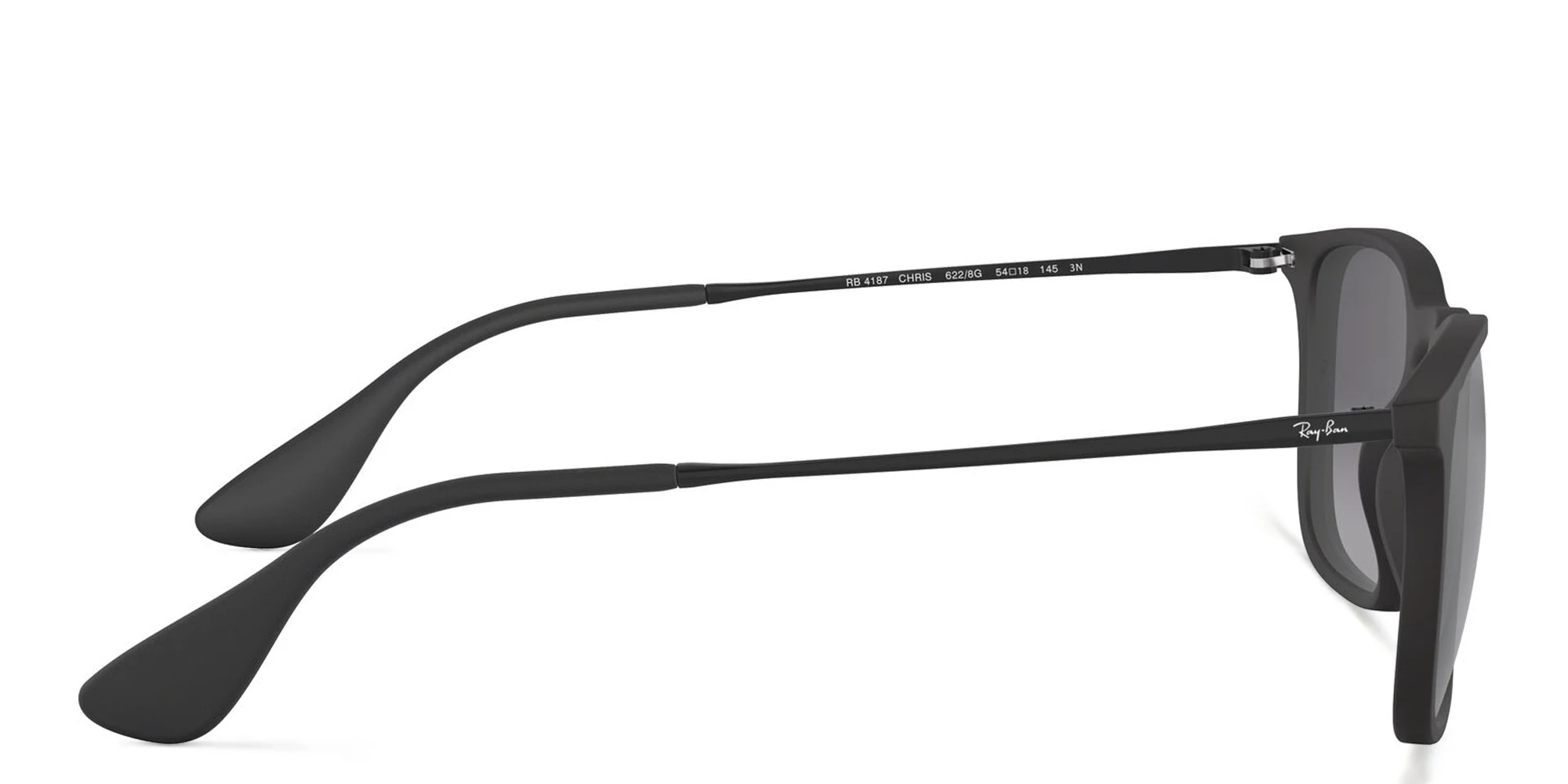 تسوق نظارات شمسية كريس بإطار مربّع راي بان بلون أسود أونلاين.