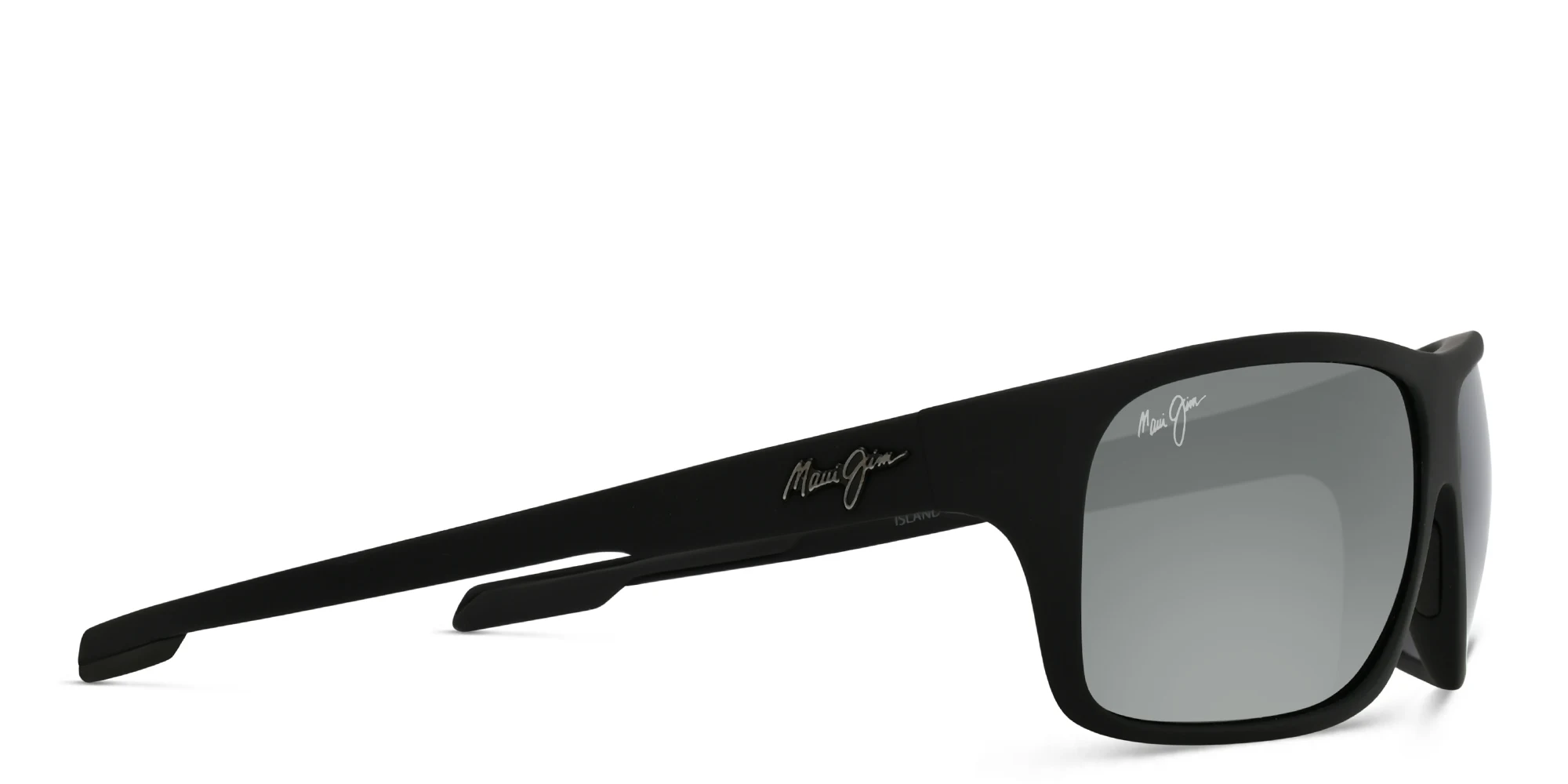 Shop Maui Jim Island Time Unisex Wide Rectangle Sunglasses in Black online.