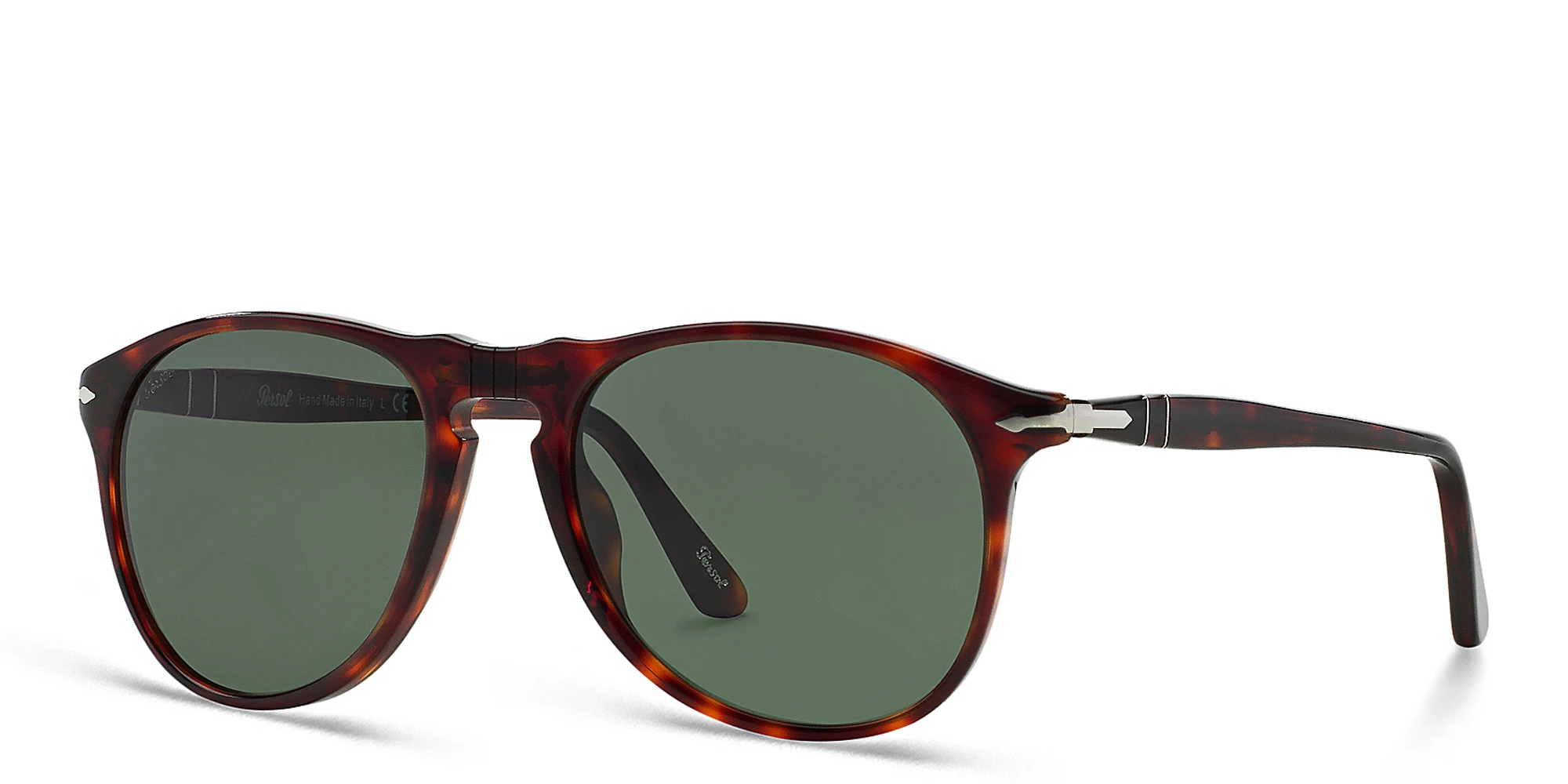 Shop PERSOL Pilot Sunglasses in Havana online.