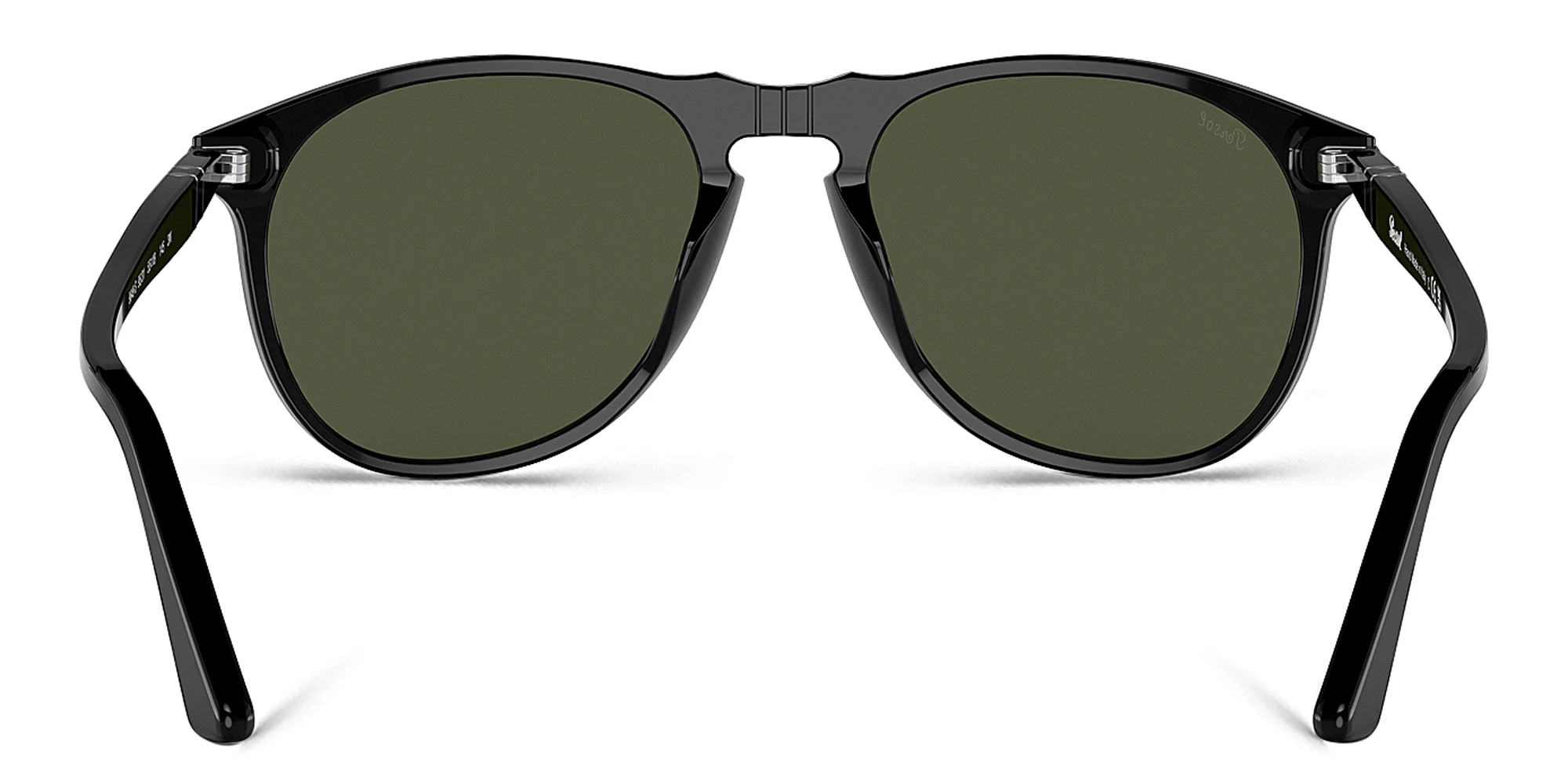 Shop PERSOL Pilot Sunglasses in Black online.