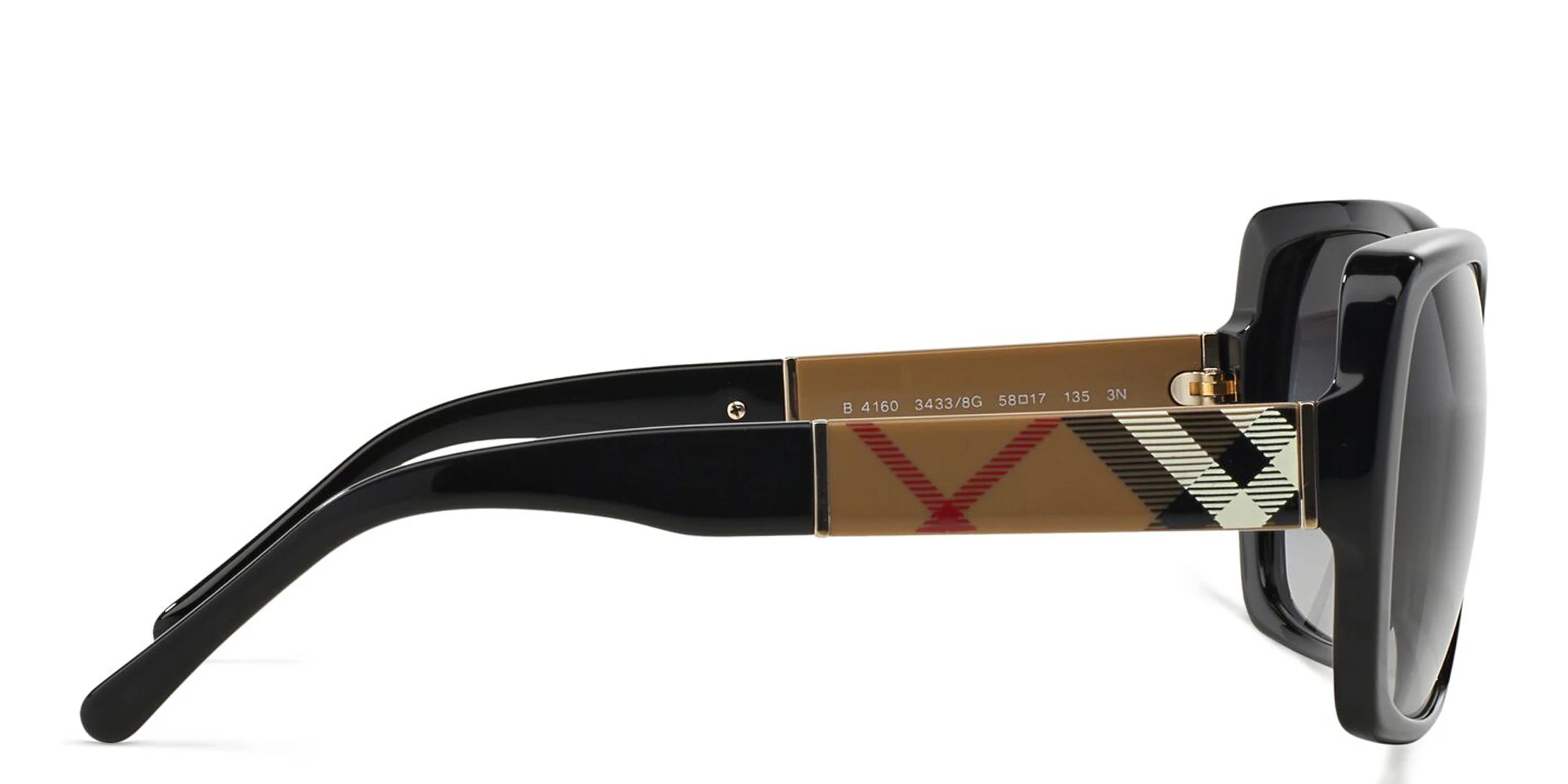 تسوق نظارة شمسية مربعة للجنسين بربري بلون أسود أونلاين.