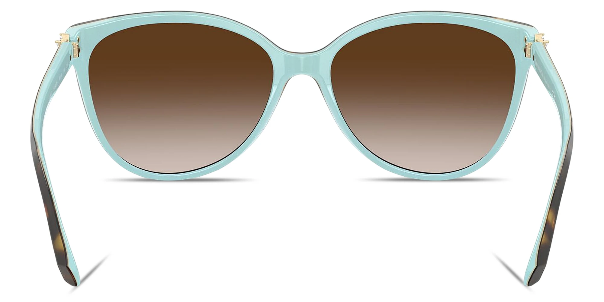 Shop TIFFANY Flower-Embellished Cat-Eye Sunglasses in Havana online.