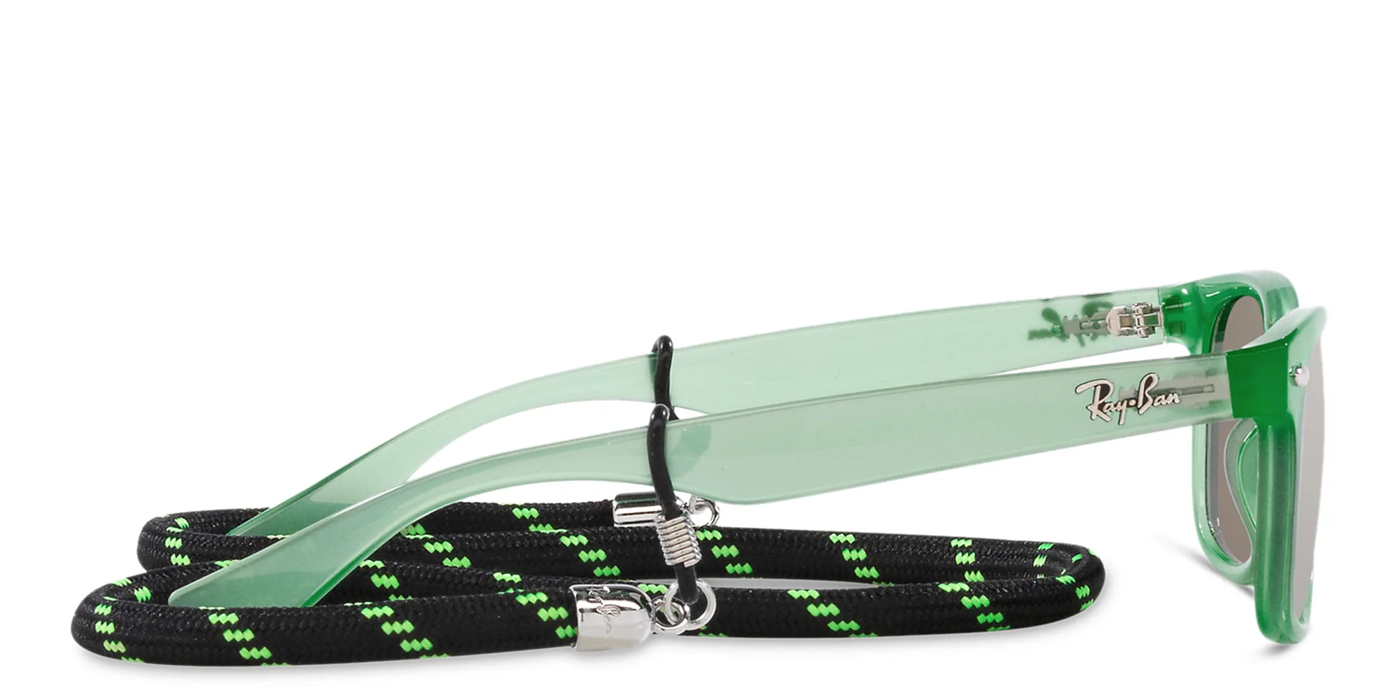 تسوق نظارات شمسية نيو وايفارير بإطار مربّع للأطفال راي بان جونيور بلون أخضر أوبال أونلاين.