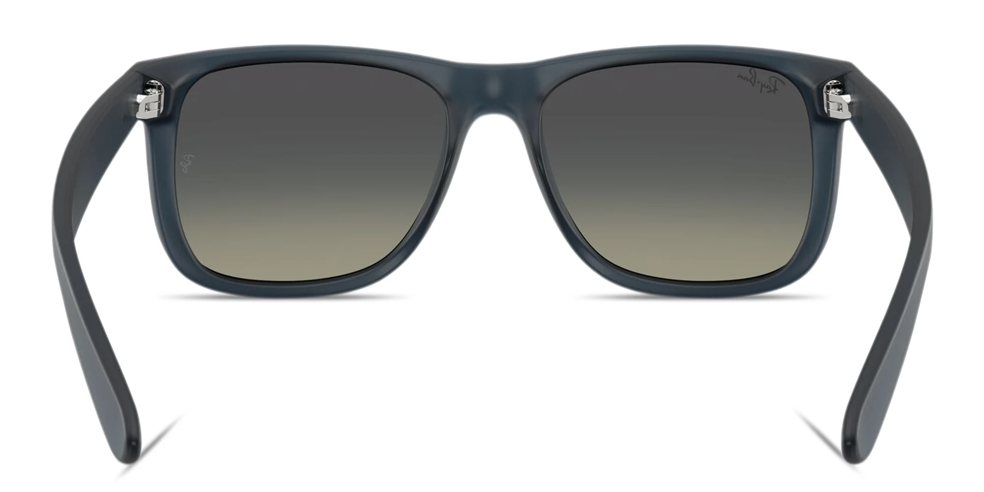 Shop Ray-Ban Justin Square Sunglasses in Rubber Blue online.
