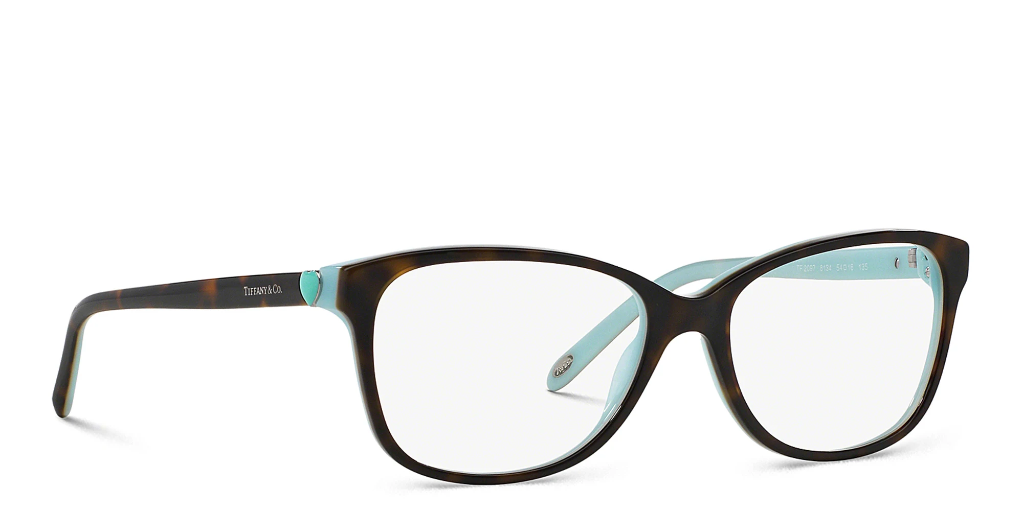 Shop TIFFANY Square Eyeglasses in Havana online.