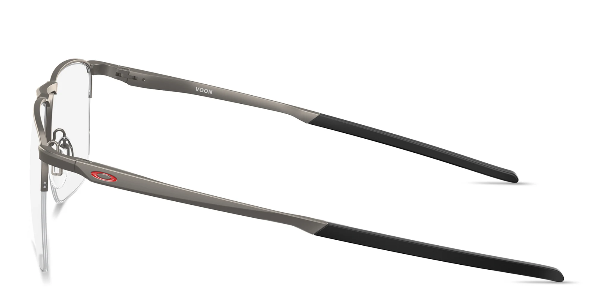 تسوق نظارات طبية فون بإطار نصفي مربّع اوكلي بلون رصاصي أونلاين.