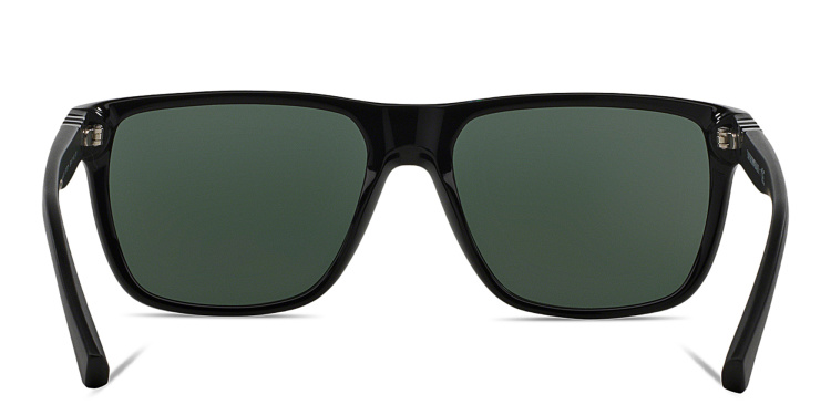 Shop Emporio Armani Unisex Square Sunglasses in Black online.