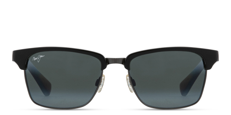Shop Maui Jim Kawika Unisex Rectangle Sunglasses in Black online.