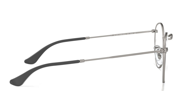 Shop Ray-Ban Round Metal Optics Eyeglasses in Silver online.