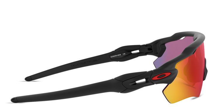 Shop Oakley Half-Rim Mask Sunglasses in Black online.