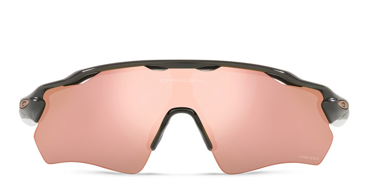 Shop Oakley Radar EV Path Half-Rim Mask Sunglasses in Black online.