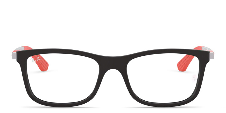 تسوق نظارات طبية مربّعة للأطفال راي بان جونيور بلون أسود أونلاين.