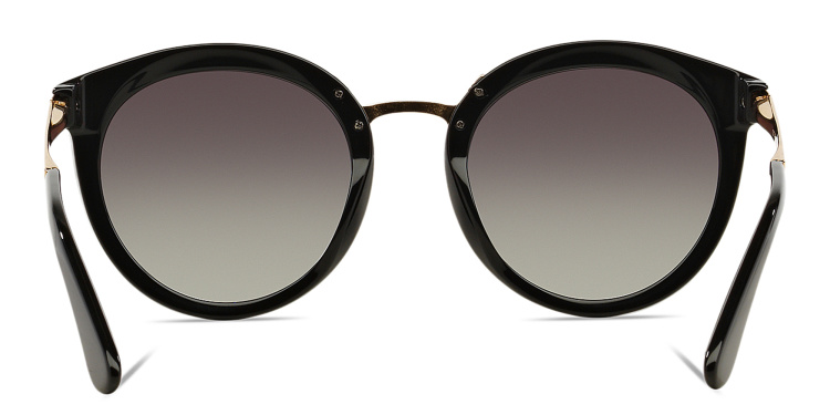 Shop Dolce & Gabbana Round Sunglasses in Black online.