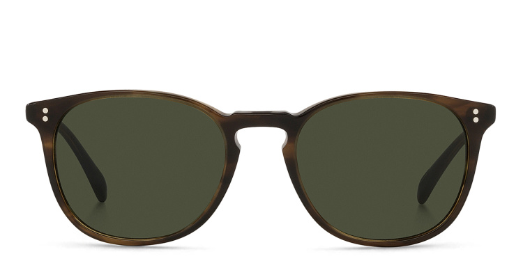 Shop OLIVER PEOPLES Unisex Round Sunglasses in Tortoise online.