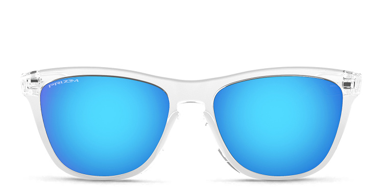 Shop Oakley Frogskin Square Sunglasses in Clear online.