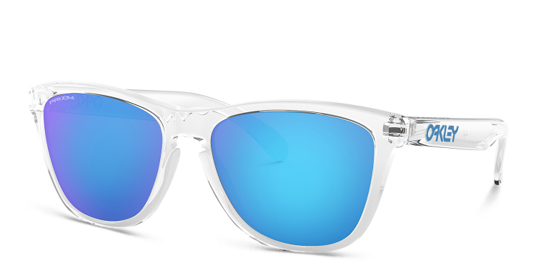 Shop Oakley Frogskin Square Sunglasses in Clear online.