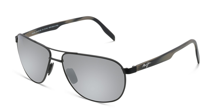 تسوق نظارة شمسية كاسلز بإطار أفياتور للجنسين ماوي جيم بلون أسود أونلاين.