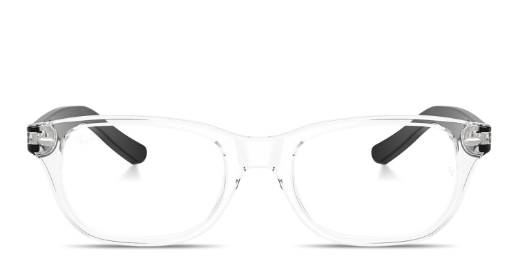 Shop Ray-Ban Junior Optics Kids Square Eyeglasses in Clear online.